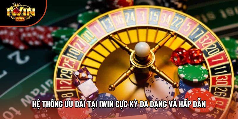 Hệ thống ưu đãi tại Iwin cực kỳ đa dạng và hấp dẫn
