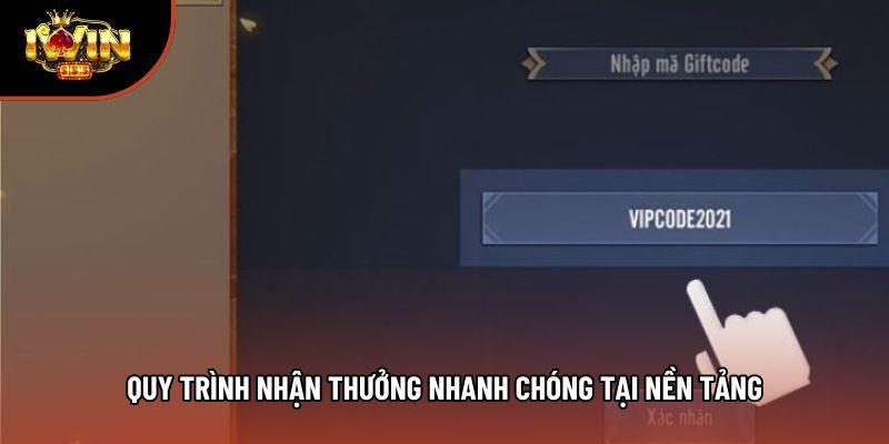 Quy trình nhận thưởng nhanh chóng tại nền tảng