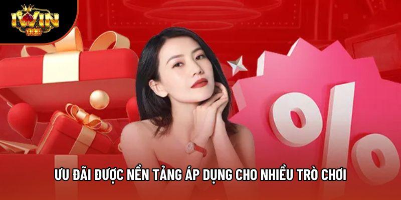 Ưu đãi được nền tảng áp dụng cho nhiều trò chơi