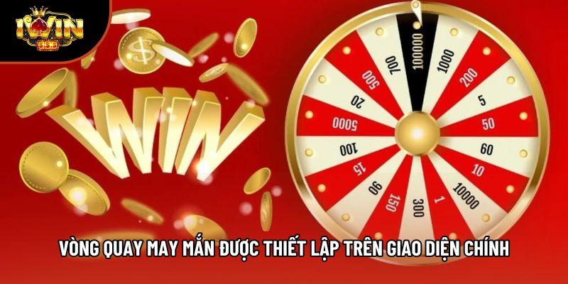 Vòng quay may mắn được thiết lập trên giao diện chính Vòng quay may mắn được thiết lập trên giao diện chính